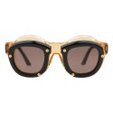 Kuboraum - Mask W1 - Honey & Black - W1 HB - Sunglasses - Kuboraum Eyewear