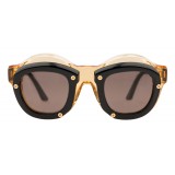 Kuboraum - Mask W1 - Honey & Black - W1 HB - Sunglasses - Kuboraum Eyewear