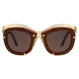 Kuboraum - Mask W2 - Champagne & Coffè - W2 CC - Sunglasses - Kuboraum Eyewear