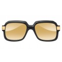 Cazal - Vintage 667 - Legendary - Limited Edition - Black - Gold - Mirrored Lenses - Sunglasses - Cazal Eyewear
