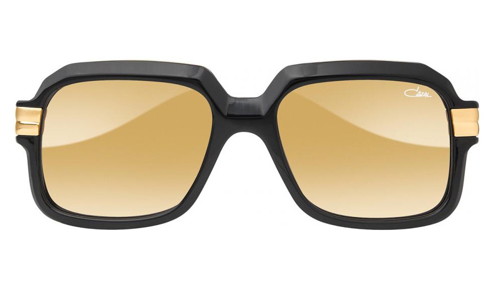 CAZAL Cazal Sunglasses MOD.104 COL.738 Brown Gold Rectangular Frames with Purple Lens 