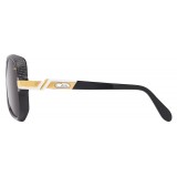 Cazal - Vintage 627 3 in Pelle - Legendary - Limited Edition - Nero Oro - Occhiali da Sole - Cazal Eyewear