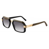 Cazal - Vintage 6004 3 100 - Legendary - Deluxe - Black Gold - Sunglasses - Cazal Eyewear