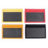 TecknoMonster - Cardcase - Black - Aeronautical and Leather Carbon Fiber Credit Card Case - Black Carpet Collection
