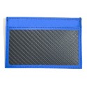 TecknoMonster - Cardcase - Blu - Porta Carte di Credito in Fibra di Carbonio Aeronautico e Pelle - Black Carpet Collection
