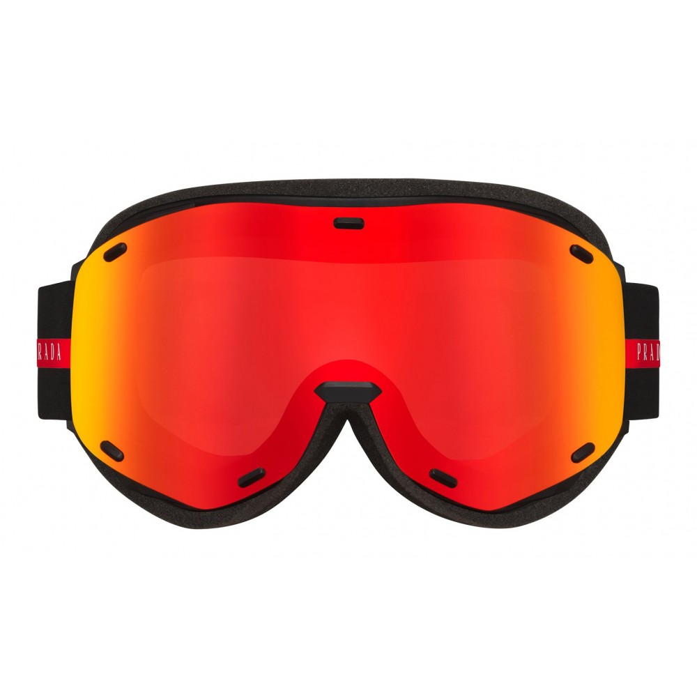 Prada Silver Linea Rossa Ski Goggles