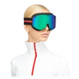 Prada - Prada Linea Rossa Collection - Maschera da Sci - Verde Blu - Prada Collection - Prada Eyewear