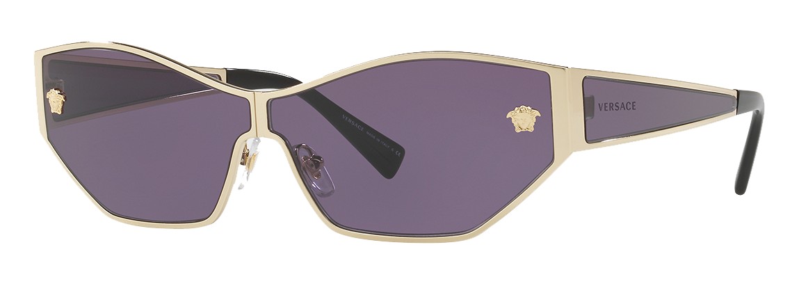 Versace Cat Eye Sunglasses True Purple VES111811 in Acetate with Gold-tone  - GB