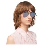 Miu Miu - Miu Miu Noir Sunglasses - Aviator Cloud - Periwinkle Mirror - Sunglasses - Miu Miu Eyewear