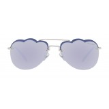 Miu Miu - Miu Miu Noir Sunglasses - Aviator Cloud - Periwinkle Mirror - Sunglasses - Miu Miu Eyewear