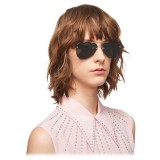 Miu Miu - Miu Miu Noir Sunglasses - Aviator Cloud - Dark Grey - Sunglasses - Miu Miu Eyewear
