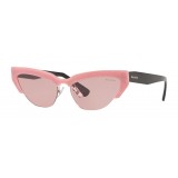 Miu Miu - Miu Miu Catwalk Sunglasses - Cat Eye - Rose Powder - Sunglasses - Miu Miu Eyewear
