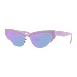 Miu Miu - Miu Miu Catwalk Sunglasses - Cat Eye - Periwinkle Rose - Sunglasses - Miu Miu Eyewear