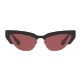 Miu Miu - Miu Miu Catwalk Sunglasses - Cat Eye - Amarena - Sunglasses - Miu Miu Eyewear