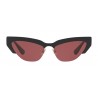 Miu Miu - Occhiali Miu Miu da Sfilata - Cat Eye - Amarena - Occhiali da Sole - Miu Miu Eyewear