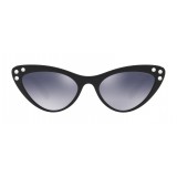 Miu Miu - Occhiali Miu Miu da Sfilata con Cristalli - Cat Eye - Inchiostro Specchiato - Occhiali da Sole - Miu Miu Eyewear