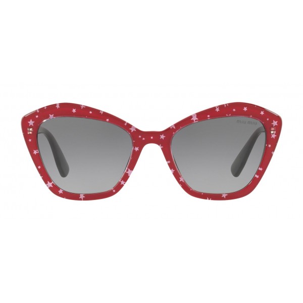 Miu Miu - Miu Miu Catwalk Sunglasses with Stars Logo - Cat Eye - Red ...