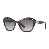 Miu Miu - Miu Miu Catwalk Sunglasses with Stars Logo - Cat Eye - Anthracite Gradient - Sunglasses - Miu Miu Eyewear
