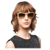 Miu Miu - Miu Miu Catwalk Sunglasses with Stars Logo - Cat Eye - Slate Gradient - Sunglasses - Miu Miu Eyewear