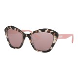 Miu Miu - Miu Miu Catwalk Sunglasses with Logo - Alternative Fit - Cat Eye - Havana Rose - Sunglasses - Miu Miu Eyewear
