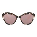 Miu Miu - Occhiali Miu Miu con Logo - Alternative Fit - Cat Eye - Havana Rosa - Occhiali da Sole - Miu Miu Eyewear