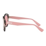 Miu Miu - Miu Miu Catwalk Sunglasses with Logo - Alternative Fit - Cat Eye - Havana Rose - Sunglasses - Miu Miu Eyewear