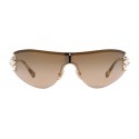 Miu Miu - Miu Miu Noir Sunglasses - Mask - Anthracite Gold - Sunglasses - Miu Miu Eyewear