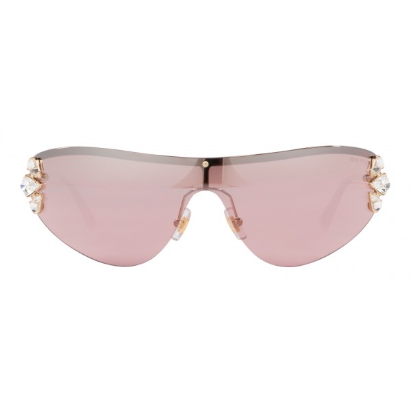Miu Miu - Miu Miu Noir Sunglasses - Mask - Ancient Gold - Sunglasses - Miu Miu Eyewear