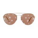 Miu Miu - Miu Miu Noir Sunglasses - Aviator - Rose Mirrored with Silver Stars - Sunglasses - Miu Miu Eyewear