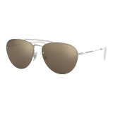 Miu Miu - Miu Miu Noir Sunglasses - Aviator - Gold Mirrored - Sunglasses - Miu Miu Eyewear