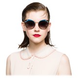 Miu Miu - Miu Miu Noir Sunglasses - Cat Eye with Cut Cut Lenses - Smoke Gradient - Sunglasses - Miu Miu Eyewear