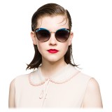 Miu Miu - Occhiali Miu Miu Noir - Cat Eye con Lenti Cut Cut - Fumo Sfumate - Occhiali da Sole - Miu Miu Eyewear