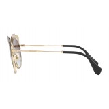Miu Miu - Miu Miu Noir Sunglasses - Cat Eye with Cut Cut Lenses - Anthracite Gradient - Sunglasses - Miu Miu Eyewear