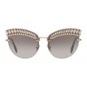 Miu Miu - Miu Miu Scenique with Crystals Sunglasses - Cat Eye - Anthracite Gradient - Sunglasses - Miu Miu Eyewear