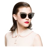 Miu Miu - Miu Miu Scenique with Crystals Sunglasses - Cat Eye - Slate - Sunglasses - Miu Miu Eyewear