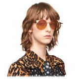 Miu Miu - Occhiali Miu Miu Manière con Perle - Rotondi - Cammeo Flash - Occhiali da Sole - Miu Miu Eyewear