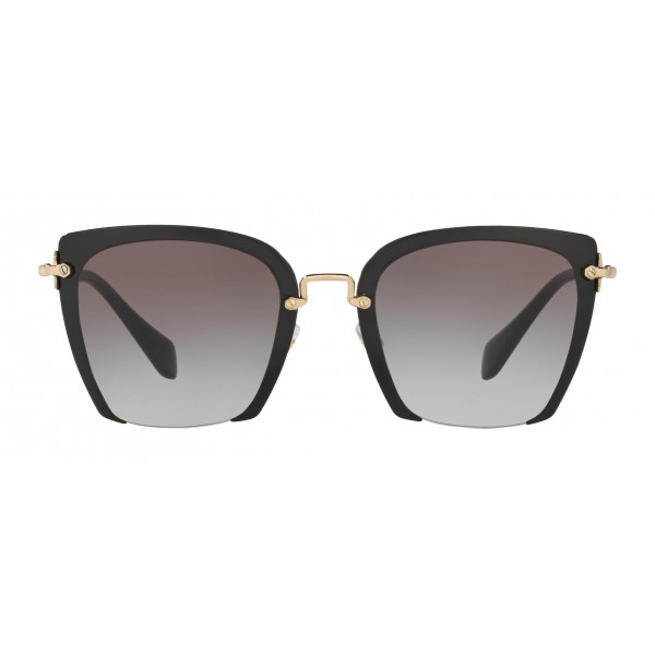 Miu Miu - Miu Miu Rasoir with Cut Off Lenses Sunglasses - Quadrati - Anthracite Gradient - Sunglasses - Miu Miu Eyewear