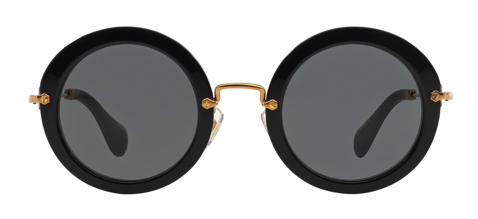 Miu miu outlet round glitter sunglasses