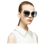 Miu Miu - Miu Miu Scénique with Cut Cut Sunglasses - Flat - Blue Gradient - Sunglasses - Miu Miu Eyewear