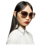 Miu Miu - Occhiali Miu Miu Scénique con Cut Cut - Flat - Moro Sfumato - Occhiali da Sole - Miu Miu Eyewear