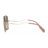 Miu Miu - Miu Miu Scénique with Cut Cut Sunglasses - Flat - Brown Gradient - Sunglasses - Miu Miu Eyewear