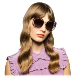 Miu Miu - Miu Miu Scénique with Cut Cut Sunglasses - Flat - Blue Raspberry Gradient - Sunglasses - Miu Miu Eyewear