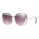 Miu Miu - Miu Miu Scénique with Cut Cut Sunglasses - Flat - Blue Raspberry Gradient - Sunglasses - Miu Miu Eyewear