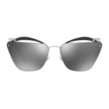 Miu Miu - Miu Miu Noir Sunglasses - Cat Eye with Cut Out Lenses - Coal Mirror - Sunglasses - Miu Miu Eyewear
