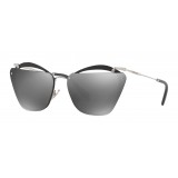 Miu Miu - Occhiali Miu Miu Noir - Cat Eye con Lenti Cut Out - Carbone Specchio - Occhiali da Sole - Miu Miu Eyewear