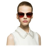 Miu Miu - Miu Miu Noir Sunglasses - Cat Eye with Cut Out Lenses - Pink - Sunglasses - Miu Miu Eyewear