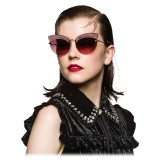 Miu Miu - Miu Miu Noir with Glitter Sunglasses - Cat Eye - Plum Gradient - Sunglasses - Miu Miu Eyewear