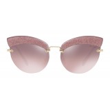 Miu Miu - Miu Miu Noir with Glitter Sunglasses - Cat Eye - Plum Gradient - Sunglasses - Miu Miu Eyewear