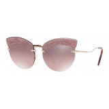 Miu Miu - Occhiali Miu Miu Noir con Glitter - Cat Eye - Prugna Sfumato - Occhiali da Sole - Miu Miu Eyewear