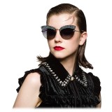 Miu Miu - Occhiali Miu Miu Noir con Glitter - Cat Eye - Divisa Sfumato - Occhiali da Sole - Miu Miu Eyewear